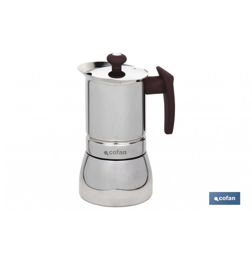 CAFETERA ITALIANA 6 TAZAS ACERO INOX