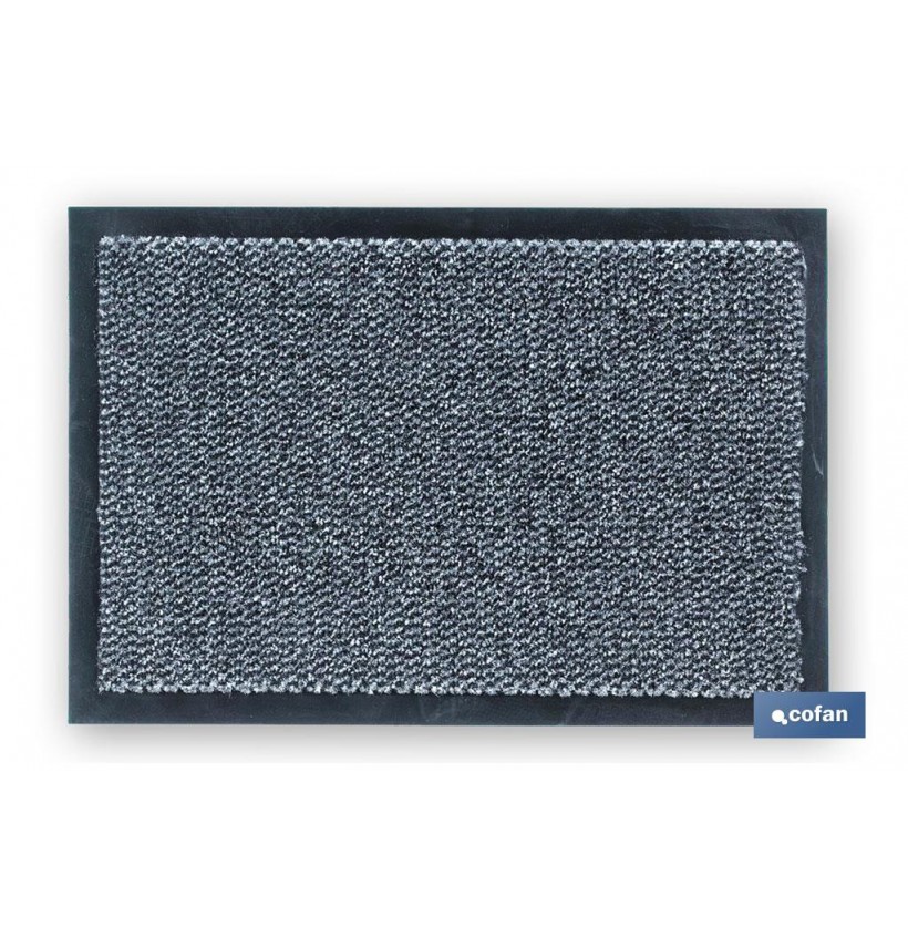 FELPUDO INTERIOR POLIPROPILENO 40X60CM GRIS