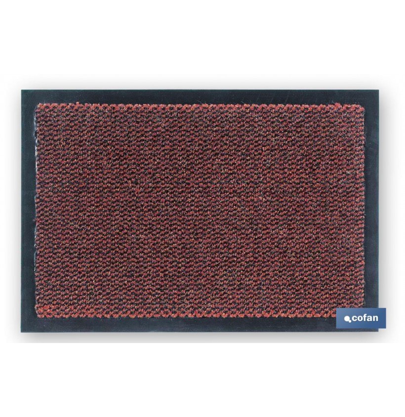 FELPUDO INTERIOR POLIPROPILENO 40X60CM ROJO