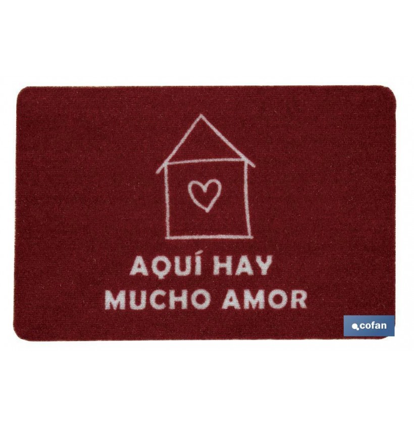 FELPUDO ESTAMPADO DIGITAL HOGAR 40x60