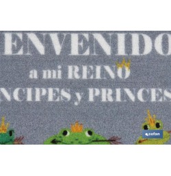 FELPUDO ESTAMPADO DIGITAL MODELO RANAS 40x60