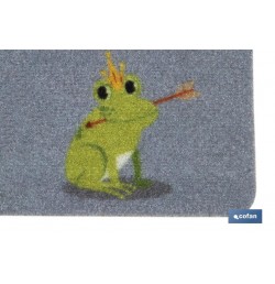 FELPUDO ESTAMPADO DIGITAL MODELO RANAS 40x60