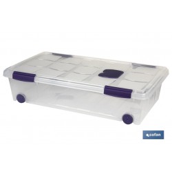 CAJA ORDENACION CON RUEDAS 36L MODELO RICORDI 59X40X25cm
