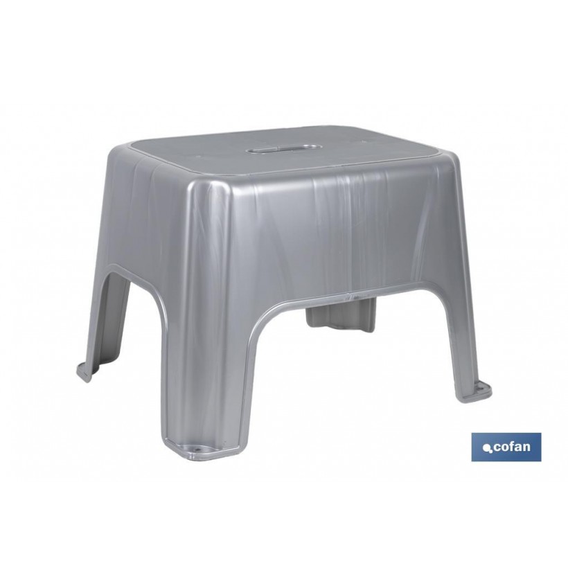 TABURETE GRIS  40X30X28