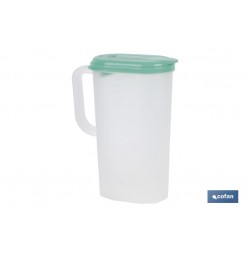 JARRA DE AGUA 2L VERDE  MODELO MANANTIAL 25X19X9.5CM