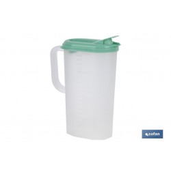 JARRA DE AGUA 2L VERDE  MODELO MANANTIAL 25X19X9.5CM
