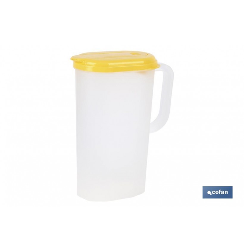 JARRA DE AGUA 2L AMARILLO  MODELO MANANTIAL 25X19X9.5cm