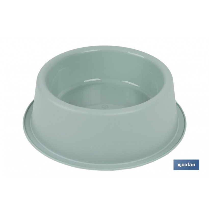 COMEDERO REDONDO  VERDE AGUA 24.5X7.5 cm