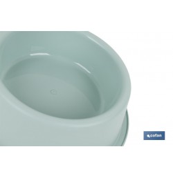 COMEDERO REDONDO VERDE AGUA 24.5X7.5 cm venta unitaria