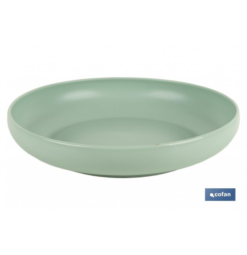 PLATO VERDE AGUA 20CM MODELO NARA 850ML (VENTA UNITARIA)