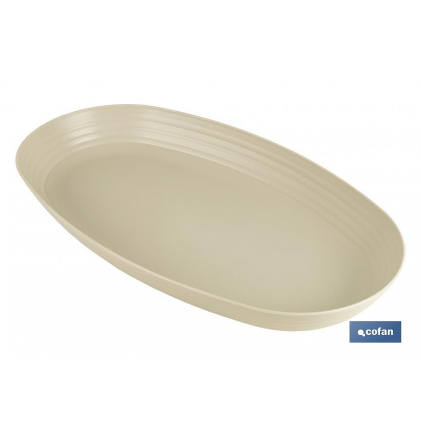 FUENTE OVALADA BEIS   39 x22x 4,5 cm MODELO NARA 2000ml