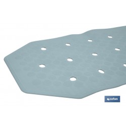 ALFOMBRA ANTIDESLIZANTE CON VENTOSAS BAÑERA/DUCHA AZUL CLARO 36 X 72 cm
