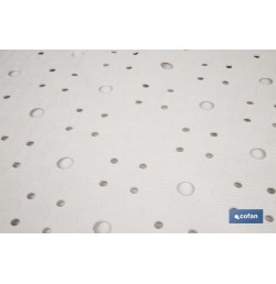 ALFOMBRA ANTIDESLIZANTE CON VENTOSAS  BAÑERA/DUCHA BLANCO 53 X 53 cm