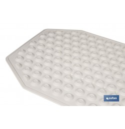 ALFOMBRA PLUS ANTIDESLIZANTE CON VENTOSAS BAÑERA /DUCHA BLANCO 40 X104 cm