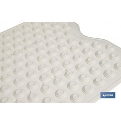 ALFOMBRA PLUS ANTIDESLIZANTE CON VENTOSAS BAÑERA /DUCHA BLANCO 40 X104 cm