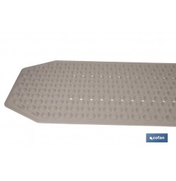 ALFOMBRA PLUS ANTIDESLIZANTE CON VENTOSAS BAÑERA/DUCHA BEIS PIEDRA 40 X104 cm