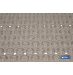 ALFOMBRA PLUS ANTIDESLIZANTE CON VENTOSAS BAÑERA/DUCHA BEIS PIEDRA 40 X104 cm