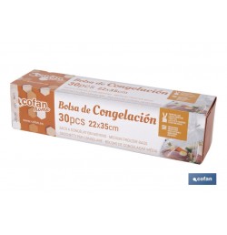 BOLSAS DE CONGELACIÓN MEDIANA 22X35 30UDS