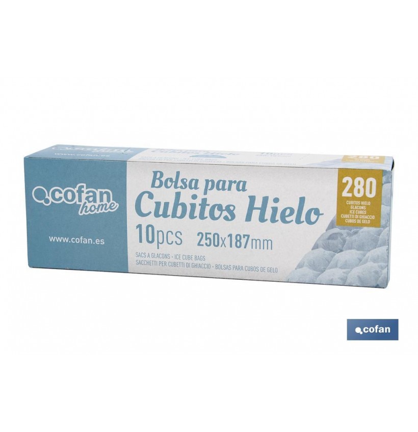 BOLSAS PARA CUBITOS DE HIELO 25X18,7 10 UDS.