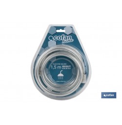 FLEXO DUCHA PVC PLATA/LATÓN 1,5M