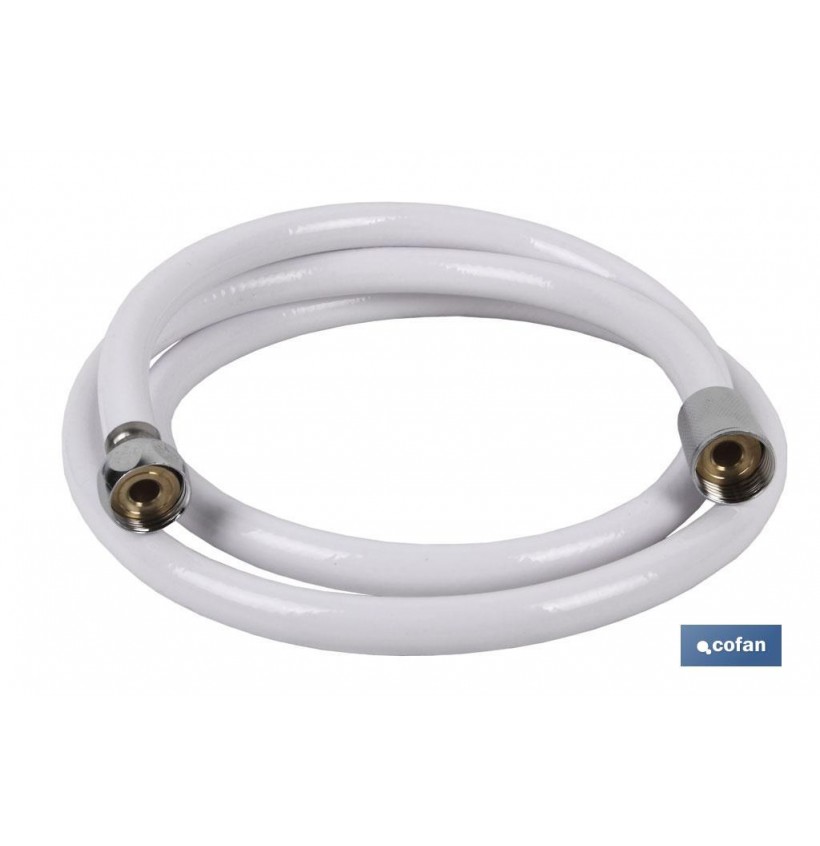 FLEXO DUCHA PVC/LATÓN COLOR BLANCO 1,5M