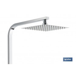 COLUMNA DE DUCHA MONOMANDO DISEÑO CUADRADO 90-1.40 CM