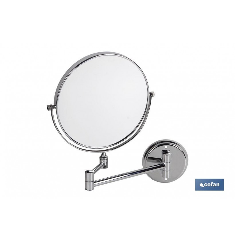 ESPEJO REDONDO BAÑO AUMENTO 3 MODELO LAGOA INOX 304