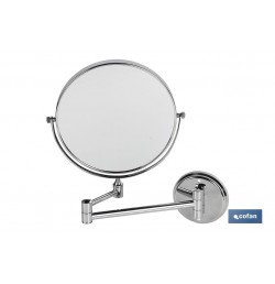 ESPEJO REDONDO BAÑO AUMENTO 3 MODELO LAGOA INOX 304