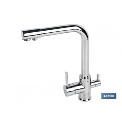 GRIFO DE COCINA MONOMANDO 3 VÍAS ADAPTABLE PARA OSMOSIS