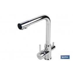 GRIFO DE COCINA MONOMANDO 3 VÍAS ADAPTABLE PARA OSMOSIS
