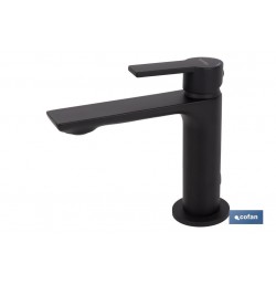 GRIFO MONOMANDO LAVABO NEGRO MATE  25MM MODELO KERCH