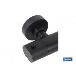 GRIFO TERMOSTATICO BAÑERA NEGRO MATE MODELO KERCH