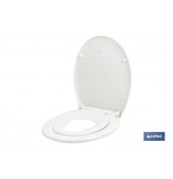 TAPA WC  FORMA OVAL CON ASIENTO PARA NIÑOS  44.7 x 37.1 cm