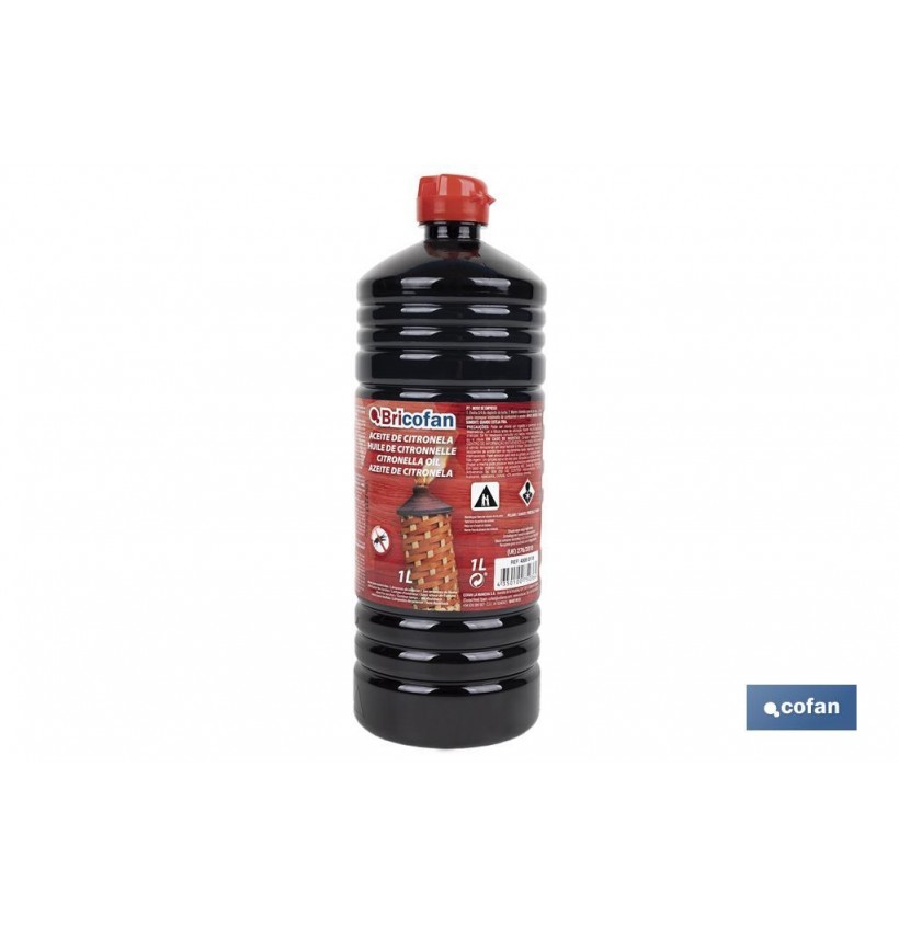 ACEITE CITRONELA P/LAMPARA EXT Y ANTORCHAS 1 Ltr