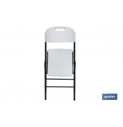 SILLA PLEGABLE BLANCA 46X53X86CM