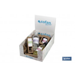 SET DE AMBIENTADORES PARA EL HOGAR WHITE JASMINE /WHITE FLOWERS Y AMBIENTADOR DE COCHE APPLE