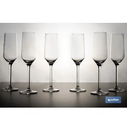 PACK DE 6 COPAS DE CHAMPAGNE 22 CL GAMA ARISVI