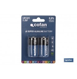 BLÍSTER DE 2 PILAS ALCALINAS LR14/C VENTA UNITARIA