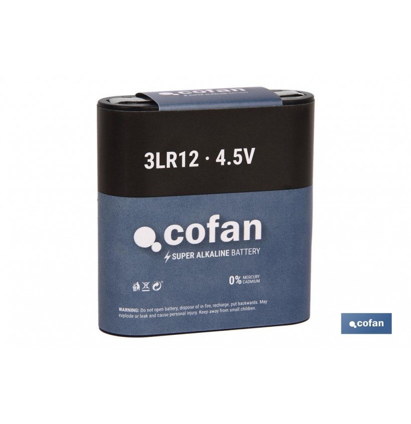 BLÍSTER DE 1 PILA ALCALINA 3LR12/45V VENTA UNITARIA
