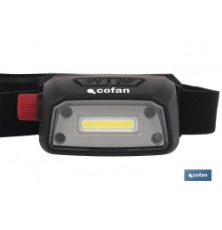 LINTERNA COB LED DE CABEZA 5 W 6500 K USB