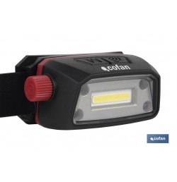LINTERNA COB LED DE CABEZA 5 W 6500 K USB
