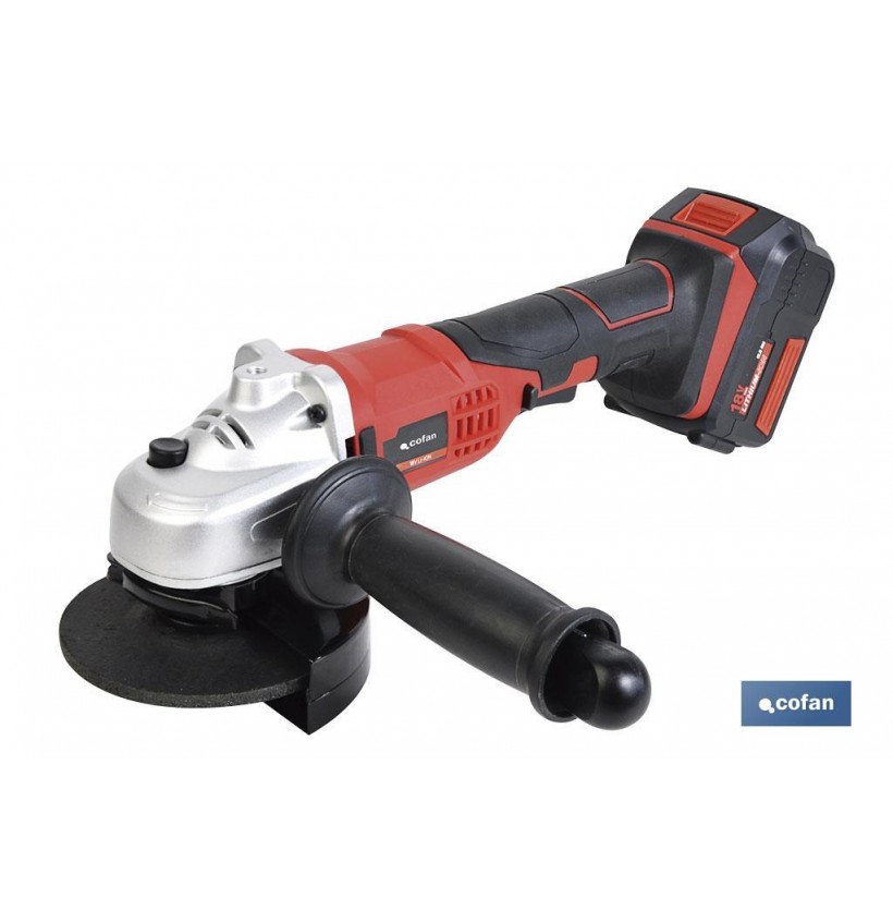 AMOLADORA A BATERIA LI-ION 18V 8000RPM - 115MM