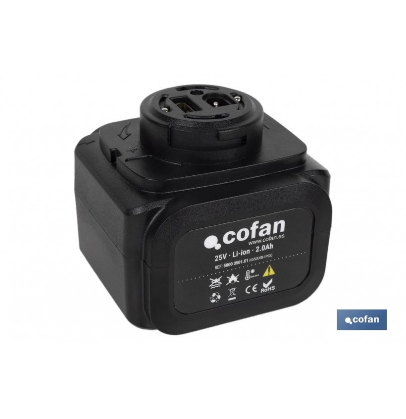 BATERÍA RECARGABLE 25V 2.0Ah TIJERAS DE PODAR