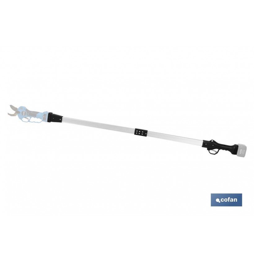 PÉRTIGA EXTENSIBLE TIJERAS DE PODAR ELÉCTRICAS 130 CM