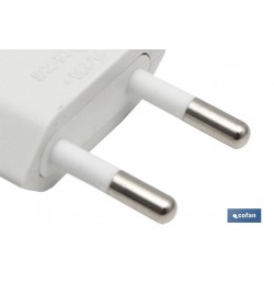CLAVIJA BIPOLAR BLANCO (10A-250V)
