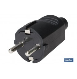 CLAVIJA BIPOLAR GOMA NEGRO (16A-250V)