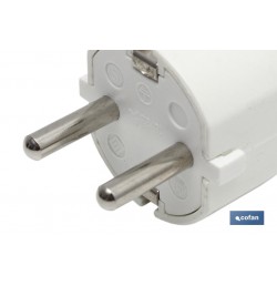 CLAVIJA BIPOLAR BLANCA (16A-250V)