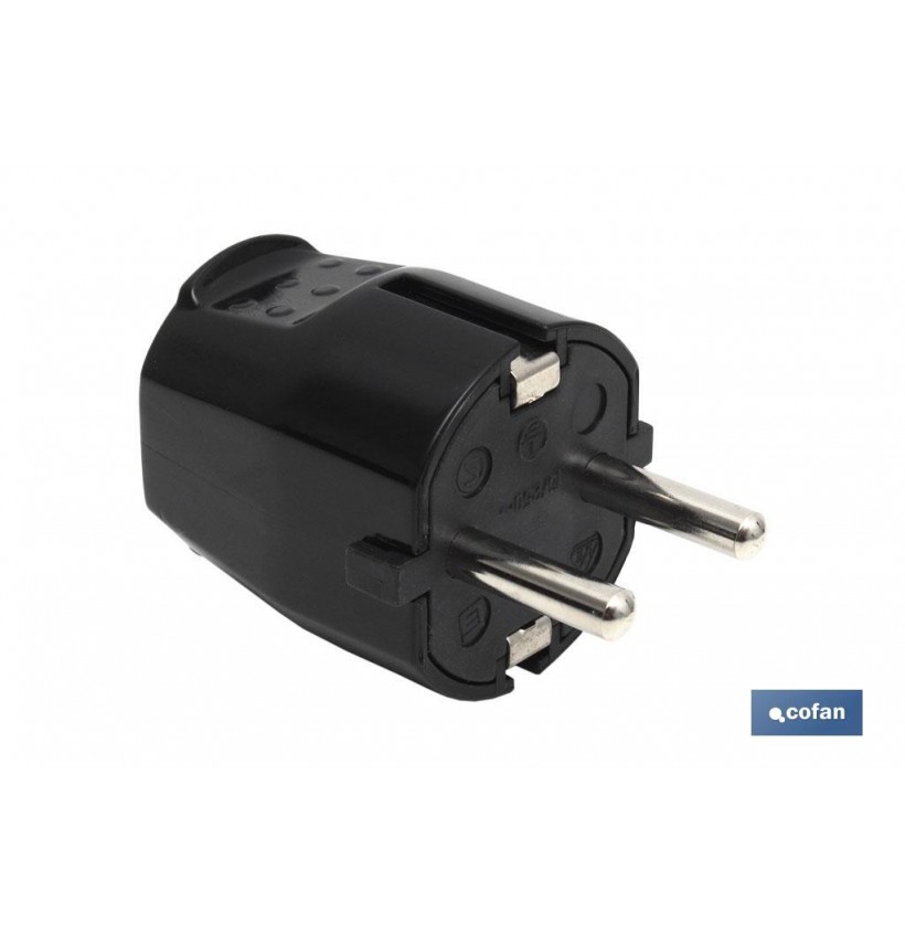 CLAVIJA BIPOLAR NEGRO (16A-250V)