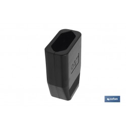 BASE ENCHUFE BIPOLAR AEREA NEGRA (10A-250V)