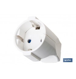 BASE ENCHUFE AEREA BLANCA (16A-250V)